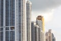 Detail of buildings at Sunny Isles Beach in Miami Royalty Free Stock Photo