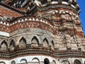Detail of Byzantine Christ of Pantocrator Church, Nessebar, Bulgaria Royalty Free Stock Photo