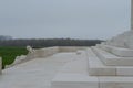 Detail of the Canadian National Memorial at Vimy Ridge on a sombre, grey November day Royalty Free Stock Photo