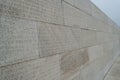 Detail of the Canadian National Memorial at Vimy Ridge on a sombre, grey November day Royalty Free Stock Photo