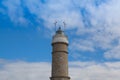 Cape Mayor lighthouse on the coast in Santander, Spain Royalty Free Stock Photo