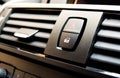 Detail of car locking system button and emergency Royalty Free Stock Photo