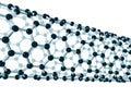 Detail of a carbon nanotube Royalty Free Stock Photo