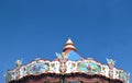 Detail of a carousel with cupids