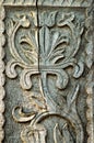 Detail of carved wood decorative