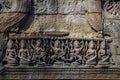 Detail of carvings in Angkor Thom,UNESCO world heritage, Siam Re