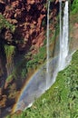 Detail of Cascade D Ouzoud waterfall with rainbow. UNESCO.