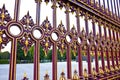 Detail of a cast iron gate in Wien Austria - Europe Royalty Free Stock Photo