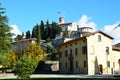 Detail of the Castle in Brescia city in the fall