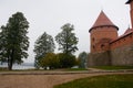 Detail of Castle of Trakai Royalty Free Stock Photo