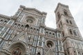 Detail of Cathedral Church Duomo basilica di santa maria del fiore in Florence Royalty Free Stock Photo