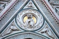 Detail of Cathedral Church Duomo basilica di santa maria del fiore Royalty Free Stock Photo