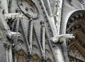 Detail of Cathedral of Notre Dame in Paris France Royalty Free Stock Photo