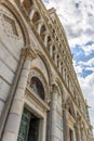 Detail of the Cathedral of Santa Maria Assunta at Piazza dei Miracoli square in Pisa, Tuscany, Italy Royalty Free Stock Photo