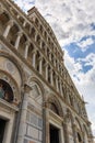 Detail of the Cathedral of Santa Maria Assunta at Piazza dei Miracoli square in Pisa, Tuscany, Italy Royalty Free Stock Photo