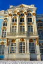 Detail of Catherine palace in Tsarskoe Selo in winter. Pushkin. Saint Petersburg. Russia