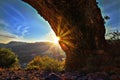 Detail of cave entrance on Trascau mountains Royalty Free Stock Photo