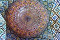 Detail of the ceiling in Nasir Ol-Molk mosque, also famous as Pink Mosque. Shiraz. Iran Royalty Free Stock Photo