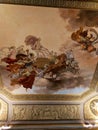 Detail of ceiling Palazzo Pitti Florence italy tuscany Royalty Free Stock Photo