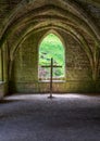 Cellarium at Fountains Abbey ruins in Yorkshire, England Royalty Free Stock Photo