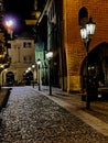 Detail of a central prague street