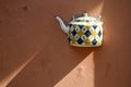 The detail of the ceramic jug walled in the wall Royalty Free Stock Photo