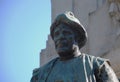 Detail of Cervantes monument represent Sancho Panza Royalty Free Stock Photo