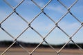 Detail of Chain Link Fence Royalty Free Stock Photo