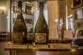 Detail - Champagnes - Interior of The Alexander Pushkin Memorial Museum in Moscow Royalty Free Stock Photo