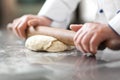 Detail of a Chef at work Royalty Free Stock Photo