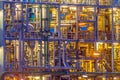 Detail of a Chemical plant Framework Royalty Free Stock Photo