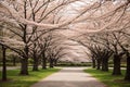 Detail of a cherry blossom tree in full bloom Royalty Free Stock Photo
