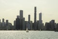 Detail of Chicago and Lake Michigan Royalty Free Stock Photo