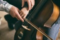 Child playing the cello Royalty Free Stock Photo