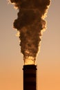 Detail of chimney, coal fired power station