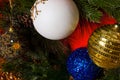 Detail Christmas tree decoration Royalty Free Stock Photo