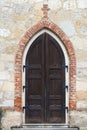 Detail of a church door Royalty Free Stock Photo