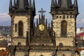 Detail of the Church of Mother of God before Tyn in Prague