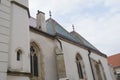 Detail of church of Saint Mark in Zagreb Royalty Free Stock Photo