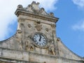 A detail of the city hall of Ostuni