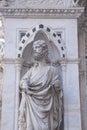 Detail on City Hall, Piazza del Campo Square, Siena Royalty Free Stock Photo