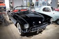 classic American sports car Chevrolet Corvette C1 from 1953 of the first generation, it is black