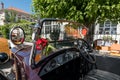 Soulac, France. Detail of a classic car Royalty Free Stock Photo