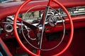 Detail of a classic red dream car Royalty Free Stock Photo