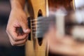 Detail of classical Portuguese guitar. Used for fado.