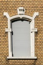 detail of classicistic window at house facade Royalty Free Stock Photo