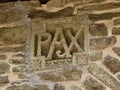 Detail on Clervaux Abbey wall Royalty Free Stock Photo