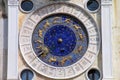 Detail of the Clock Tower on Piazza di San Marco in Venice, Ital Royalty Free Stock Photo