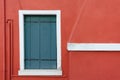 Detail of a close balcony from Burano island, Venice