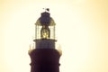 Detail close up view of Cape Agulhas Lighthouse.